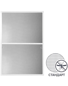 Рамочная москитная сетка для окна 150x75 см белый профиль (комплект для сборки) Artens