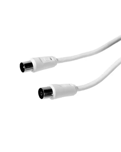 Удлинитель антенный штекер-гнездо 10 м, цвет белый Oxion