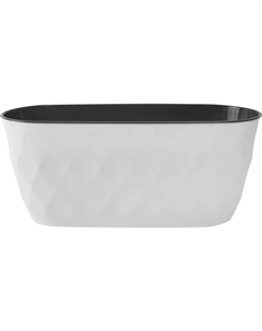 Горшок для цветов Laurel 35.4x15.2x15 см v5 л пластик белый Homwer