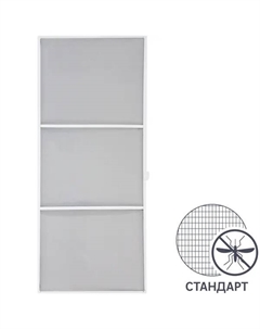 Рамочная москитная сетка для двери 210x90 см белая (комплект для сборки) Artens