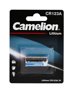 Батарейка литиевая CR123A 1 шт. Camelion