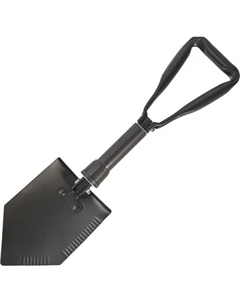 Лопата штыковая складная 58 см сталь, с черенком Без бренда