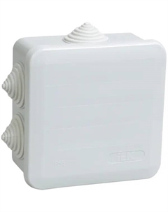 Распределительная коробка открытая 100x100x50 мм 3 ввода IP55 цвет серый Iek