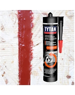 Герметик каучуковый кровельный красный Professional 310 мл Tytan