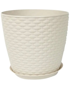 Кашпо Ротанг ø21 h18.1 см v4.7 л пластик бежевый Idea
