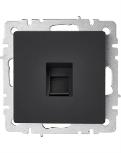 Компьютерная розетка встраиваемая Brite РК10-БрГ RJ45 UTP cat 5e цвет графит Iek