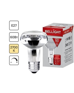 Лампа накаливания Е27 230 В 60 Вт спот 960 лм теплый белый цвет света для диммера Bellight