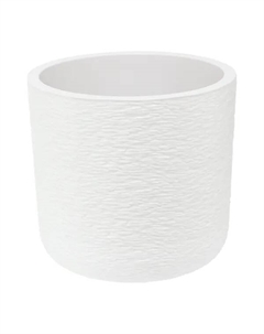 Кашпо для цветов Сланец ø38 см v24 л пластик белый Idea