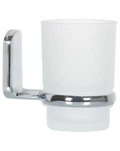 Стакан для зубных щёток Swensa Slick SWR-5600-03, подвесной, стекло/металл, цвет прозрачный/хром