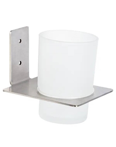 Стакан для зубных щёток Swensa Arny SWR-9500-03, подвесной, стекло/сталь, цвет прозрачный/сатин