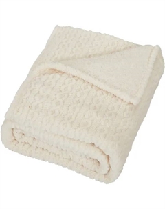 Плед Braid 180x200 см велсофт цвет экрю Столица текстиля