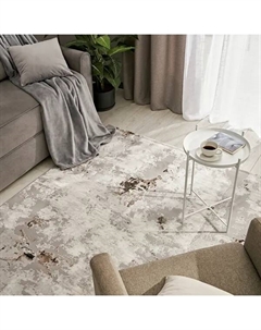 Ковер полиэстер Breeze 5473А 80x150 см прямоугольный цвет светло-серый Inspire