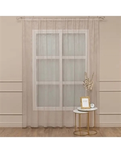 Тюль на ленте Premium 300x260 см цвет бежевый Amore mio