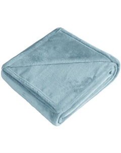 Плед First 140x200 см микрофибра цвет голубой Столица текстиля