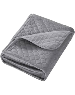 Покрывало Velvet 200x220 см полиэстер цвет серый Без бренда