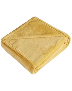 Плед Mataro 180x200 см велсофт цвет охра Столица текстиля