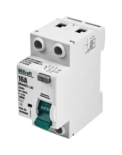 УЗО ВДТ УЗО-03 2P 16 А 30 мА 6 кА АС14205DEK Dekraft