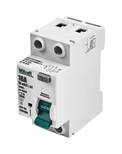 УЗО ВДТ УЗО-03 2P 16 А 10 мА 6 кА АС14201DEK Dekraft