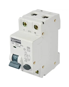 Дифференциальный автомат АВДТ-32 1P C25 A 30 мА 4.5 кА AC Generica