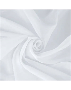 Тюль 1 м/п вуаль 295 см цвет белый Inspire