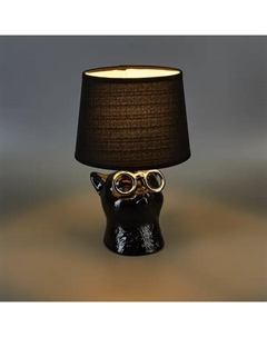 Настольная лампа Кот в очках цвет черный Rexant