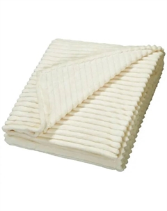 Плед Strips 200x240 см велсофт цвет молочный Столица текстиля