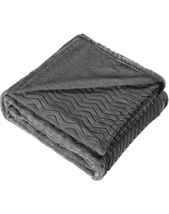 Плед Arona 180x200 см велсофт цвет графит Столица текстиля