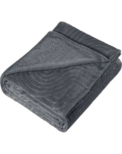 Плед Kadis 180x200 см велсофт цвет черное дерево Столица текстиля