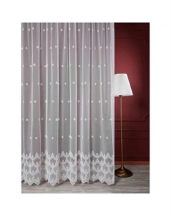 Тюль 1 м/п Нежность сетка 280 см цвет белый Elit home