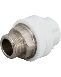Муфта комбинированная 3/4"x25 мм НР полипропилен Рвк
