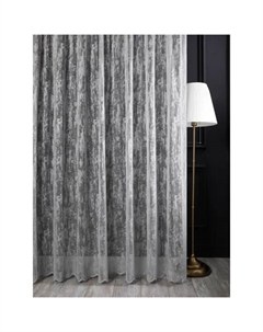 Тюль 1 м/п Жаккард сетка 290 см цвет серый Elit home