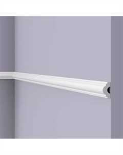 Молдинг настенный ударопрочный полистирол C07-RU белый 13x25x2000 мм Nmc