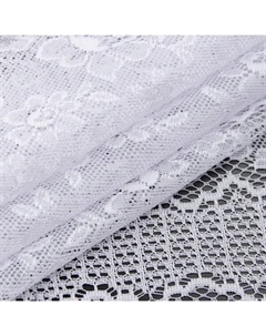 Тюль 1 м/п Розочки жаккард 150 см цвет белый Texrepublic