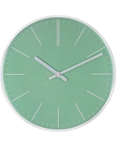 Часы настенные Нордик круглые пластик цвет зеленый бесшумные ø30 см Troykatime