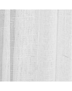 Тюль 1 м/п Клетка лен с утяжелителем 280 см цвет белый Без бренда