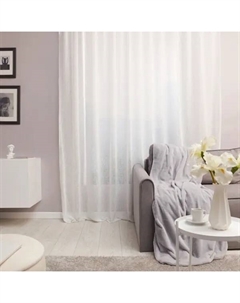 Тюль на ленте Tamara 300x280 см цвет белый White 0 Inspire