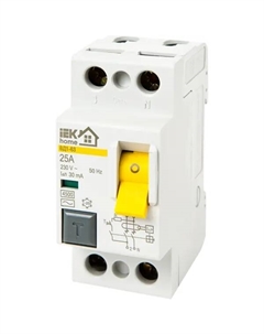 УЗО ВД1-63 1P N 25 А 30 мА 4.5 кА AC MDV10-2-025-030 Iek home