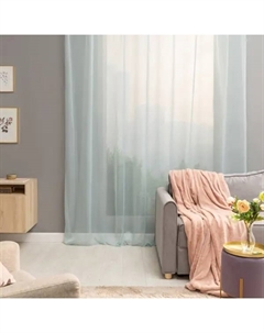 Тюль на ленте Polyone 300x280 см цвет голубой Aqua 5 Inspire