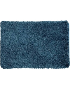 Коврик для ванной Bath Plus Бонд прямоугольный 60x90 см цвет синий с высоким ворсом Bath plus