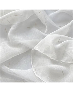 Тюль 1 м/п лен Клетка с утяжелителем 280 см цвет золото Без бренда