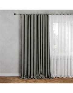 Штора на ленте Савана 145x180 цвет бежевый Linen way