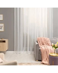 Тюль на ленте Polyone White 500x280 см цвет белый Inspire