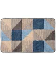 Коврик для ванной Fixsen Visa 50x80 см цвет коричнево-голубой