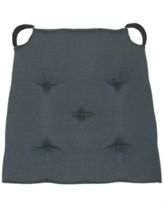 Подушка для стула Pharell 40/35x40 см цвет темно-серый Inspire