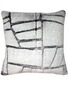 Подушка Stone 45x45 см цвет серый Linen way