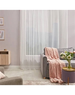 Тюль на ленте Орнамент 250x260 см полиэстер геометрия цвет экрю Amore mio