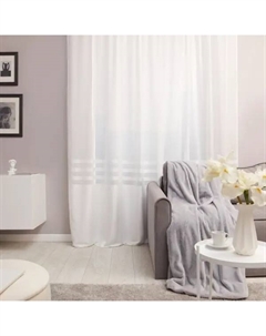 Тюль на ленте Эмилия 300x280 см цвет белый Miamoza