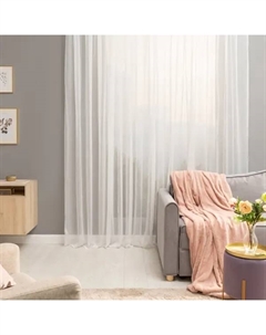 Тюль на ленте Softy 500x280 см цвет белый Inspire