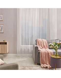 Тюль на ленте Пиза 300x280 см цвет кремовый Miamoza