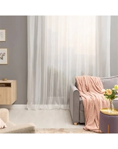 Тюль на ленте 300x280 см микровуаль цвет белый Inspire